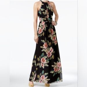 INC Black Floral Dress